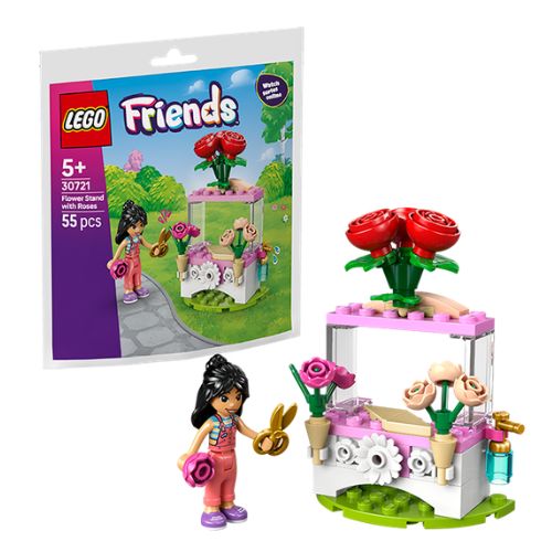 LEGO FRIENDS Flower Stand with Flowers (55pz) 30721 (In busta 16x16cm)…x1